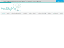 Tablet Screenshot of healthymeliving.com